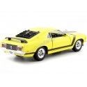 Cochesdemetal.es 1970 Ford Mustang Boss 302 Fastback Amarillo / Negro 1:24 Welly 22088