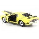 Cochesdemetal.es 1970 Ford Mustang Boss 302 Fastback Amarillo / Negro 1:24 Welly 22088