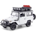 CARSDEMETAL.ES 1974 TOYOTA FJ40 TOP HARD OFF ROAD AVEC PORTURE BLANC 1:24 MOTOR MAX 79137