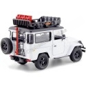 CARSDEMETAL.ES 1974 TOYOTA FJ40 TOP HARD OFF ROAD AVEC PORTURE BLANC 1:24 MOTOR MAX 79137