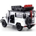 CARSDEMETAL.ES 1974 TOYOTA FJ40 TOP HARD OFF ROAD AVEC PORTURE BLANC 1:24 MOTOR MAX 79137