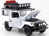 CARSDEMETAL.ES 1974 TOYOTA FJ40 TOP HARD OFF ROAD AVEC PORTURE BLANC 1:24 MOTOR MAX 79137