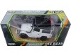 CARSDEMETAL.ES 1974 TOYOTA FJ40 TOP HARD OFF ROAD AVEC PORTURE BLANC 1:24 MOTOR MAX 79137