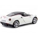 Cochesdemetal.es 2014 Alfa Romeo 4c Satin blanc / noir 1:24 MOTOR MAX 79513