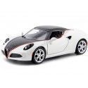 Cochesdemetal.es 2014 Alfa Romeo 4c Satin blanc / noir 1:24 MOTOR MAX 79513