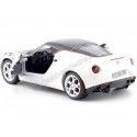 Cochesdemetal.es 2014 Alfa Romeo 4c Satin blanc / noir 1:24 MOTOR MAX 79513