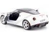 Cochesdemetal.es 2014 Alfa Romeo 4c Satin blanc / noir 1:24 MOTOR MAX 79513