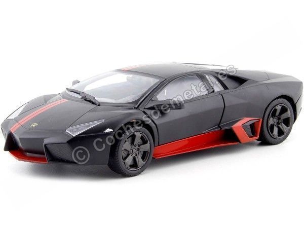 Cochesdememetal.es 2012 Lamborghini Renton Satin Black 1:24 Motor Max 79509