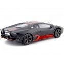 Cochesdememetal.es 2012 Lamborghini Renton Satin Black 1:24 Motor Max 79509