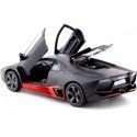 Cochesdememetal.es 2012 Lamborghini Renton Satin Black 1:24 Motor Max 79509