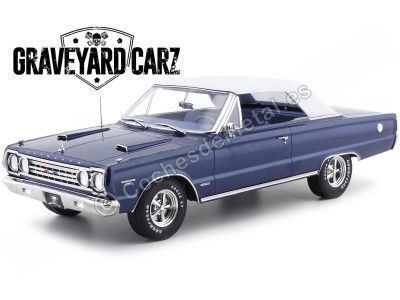 Cochesdemetal.es 1967 Plymouth Belvedere GTX "Graveyard Carz TV Series" Azul 1:18 Greenlight 19059