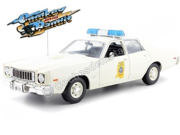 Cochesdemetal.es 1977 Plymouth Fury Police Mississippi "Smokey And The Bandit" 1:18 Greenlight 19083