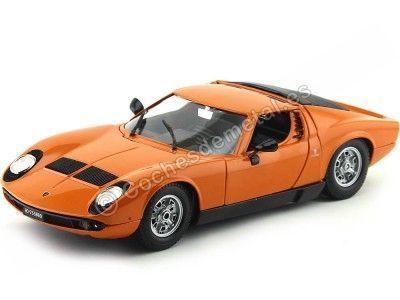 Cochesdemetal.es 1968 Lamborghini Miura Naranja 1:18 Bburago 12072