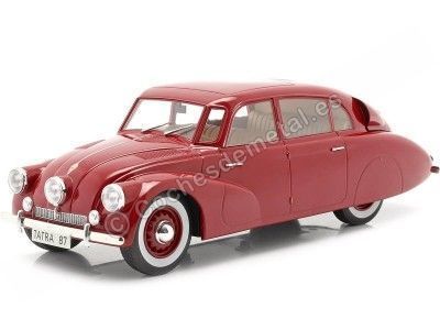 1937 Tatra 87 Rojo Oscuro 1:18 MC Group 18222 Cochesdemetal.es