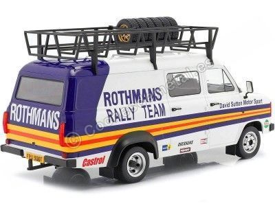 Cochesdemetal.es 1979 Ford Transit MKII VAN Team Rothmans Rally Assistance con Accesorios 1:18 Ixo Models RMC057XE 2