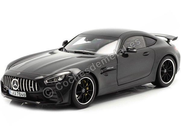 Cochesdemetal.es 2019 Mercedes-Benz AMG GT-R Coupe C190 Dark Grey Metallic (Gunmetal) 1:18 Norev 183742