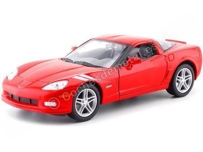 Cochesdemetal.es 2007 Chevrolet Corvette Z06 Red 1:24 Lucky Diecast 24207