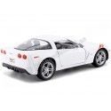 Cochesdemetal.es 2007 Chevrolet Corvette Z06 White 1:24 Lucky Diecast 24207