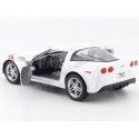 Cochesdemetal.es 2007 Chevrolet Corvette Z06 White 1:24 Lucky Diecast 24207