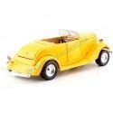 Cochesdememetal.es 1934 Ford Coupé Contracble Yellow 1:24 MOTOR MAX 73218