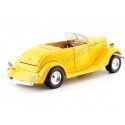 Cochesdemetal.es 1934 Ford Coupe Convertible Yellow 1:24 Motor Max 73218