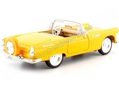 Cochesdemetal.es 1956 Ford Thunderbird Cabriolet Yellow 1:24 Motor Max 73215 2