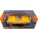 Cochesdemetal.es 1956 Ford Thunderbird Cabriolet Yellow 1:24 Motor Max 73215