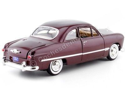1949 Ford Coupe Granate 1:24 Motor Max 73213 Cochesdemetal.es 2