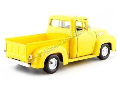 Cochesdemetal.es 1955 Ford F-100 Pickup Light Yellow 1:24 Motor Max 79341 2