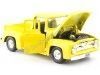 Cochesdemetal.es 1955 Ford F-100 Pickup Light Yellow 1:24 Motor Max 79341