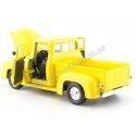 Cochesdemetal.es 1955 Ford F-100 Pickup Light Yellow 1:24 Motor Max 79341