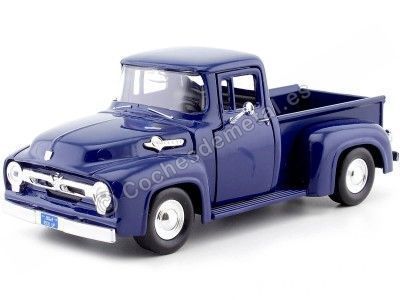 Cochesdemetal.es 1956 Ford F-100 Pickup Blue 1:24 MOTOR MAX 73235