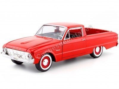 CARSDEMETAL.ES 1960 Ford Ranchero Red Pickup 1:24 MOTEUR MAX 79321