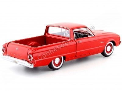 CARSDEMETAL.ES 1960 Ford Ranchero Red Pickup 1:24 MOTEUR MAX 79321 2