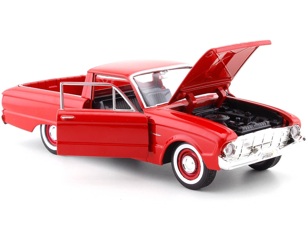 1960 Ford Ranchero Pickup Rojo 1:24 Motor Max 79321