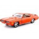 Cochesdemetal.es 1969 Pontiac GTO juge Naranja 1:24 Motor Max 73242