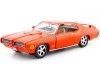 Cochesdemetal.es 1969 Pontiac GTO juge Naranja 1:24 Motor Max 73242