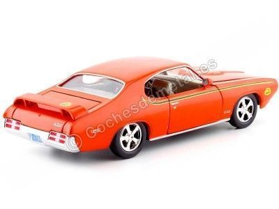 Cochesdemetal.es 1969 Pontiac GTO juge Naranja 1:24 Motor Max 73242 2