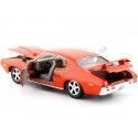 Cochesdemetal.es 1969 Pontiac GTO juge Naranja 1:24 Motor Max 73242