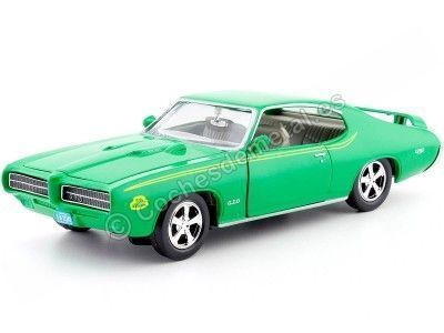 1969 Pontiac GTO Judge Verde 1:24 Motor Max 73242 Cochesdemetal.es