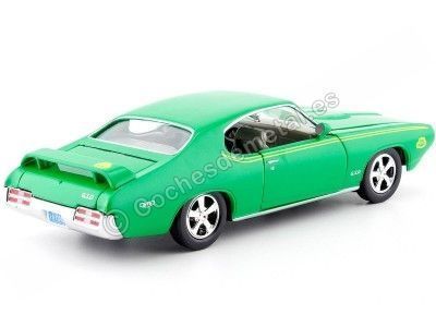 Cochesdemetal.es 1969 Pontiac GTO juge Verde 1:24 Motor Max 73242 2