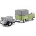 CARSDEMETAL.ES 1967 Volkswagen Type 2 T1 Double Pickup Cab avec Remor Road Service 1:24 MAX 79676 MOTEUR 79676