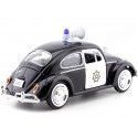 Cochesdemetal.es 1966 Volkswagen Beetle Police noir / blanc 1:24 Motor Max 79578