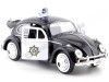 Cochesdemetal.es 1966 Volkswagen Beetle Police noir / blanc 1:24 Motor Max 79578