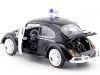 Cochesdemetal.es 1966 Volkswagen Beetle Police noir / blanc 1:24 Motor Max 79578