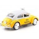 Cochesdemetal.es 1966 Volkswagen Beetle Taxi jaune 1:24 Motor Max 79577