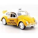 Cochesdemetal.es 1966 Volkswagen Beetle Taxi Yellow 1:24 Motor Max 79577