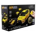 CARSDEMETAL.ES 2008 Mitsubishi Lancer Evolution x "Puzzle 3D de 65 pièces" Jaune 1:32 Happy Well 57140