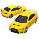 CARSDEMETAL.ES 2008 Mitsubishi Lancer Evolution x "Puzzle 3D de 65 pièces" Jaune 1:32 Happy Well 57140