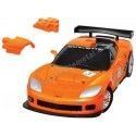 CARSDEMETAL.ES 2005 Chevrolet Corvette C6R "Puzzle 3d de 62 pièces" Orange 1:32 Happy Well 57150